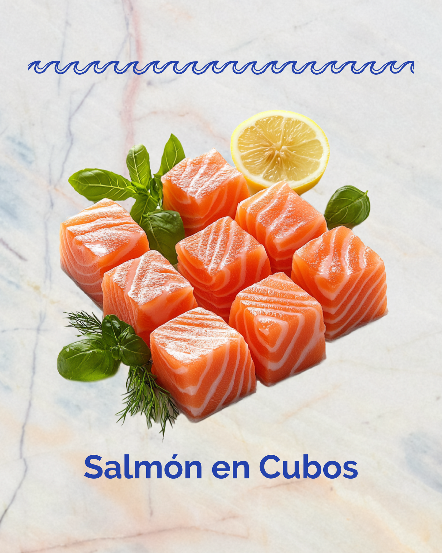 Salmón en Cubos