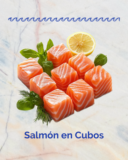 Salmón en Cubos